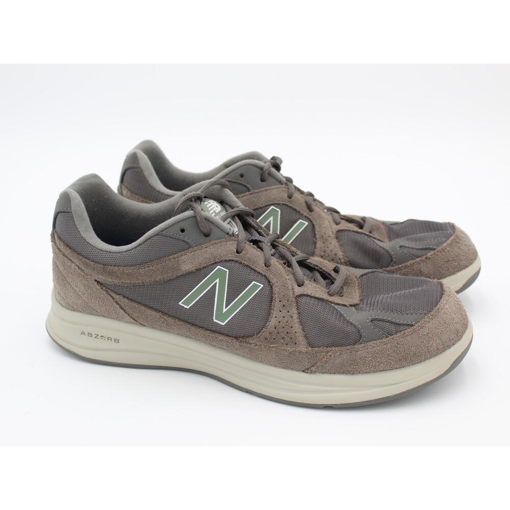 New Balance 877 Walking Shoes Mens 11.5 Gray Suede Comfort Dad Shoe